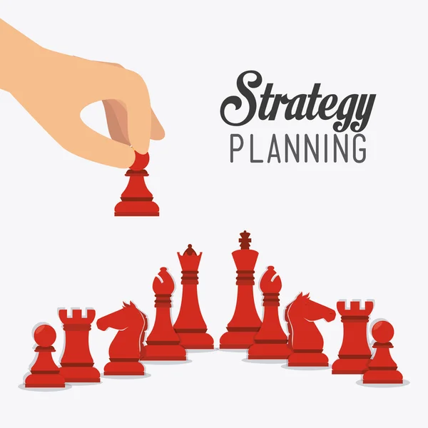 Üzleti stratégia kialakítása. — Stock Vector