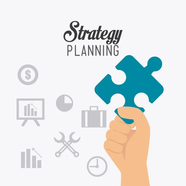 Επιχειρηματική στρατηγική σχεδιασμού. — Διανυσματικό Αρχείο