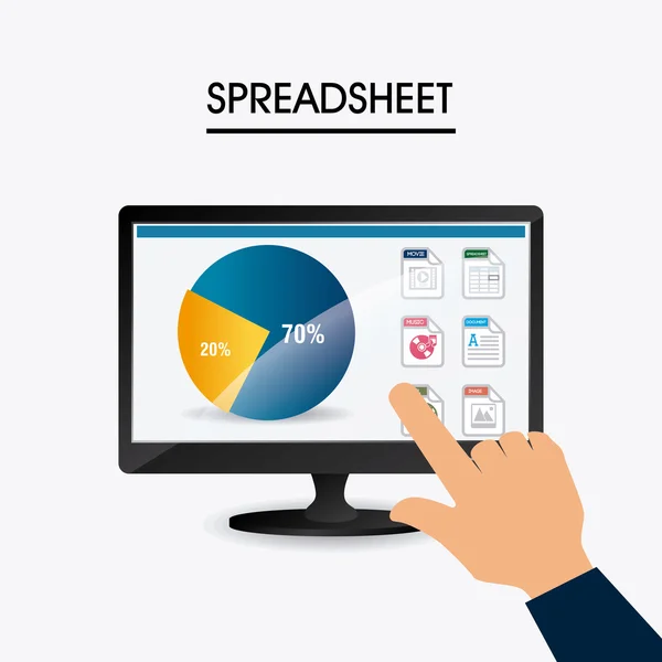 Werkblad digitaal ontwerp — Stockvector