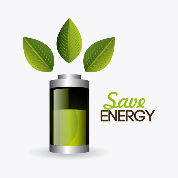 Design de energia verde . —  Vetores de Stock