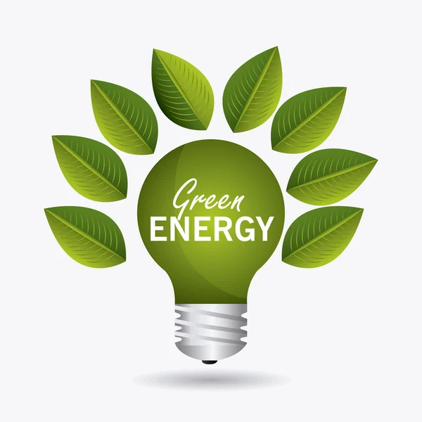 Gestaltung grüner Energie. — Stockvektor