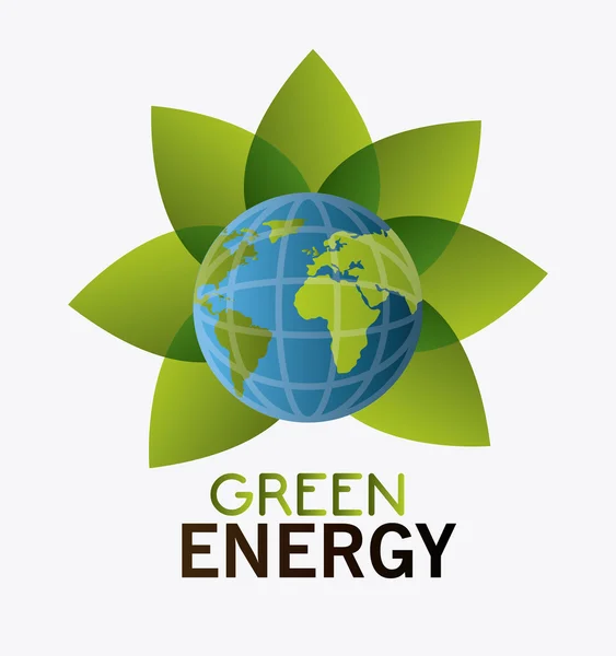 Yeşil enerji tasarımı. — Stok Vektör