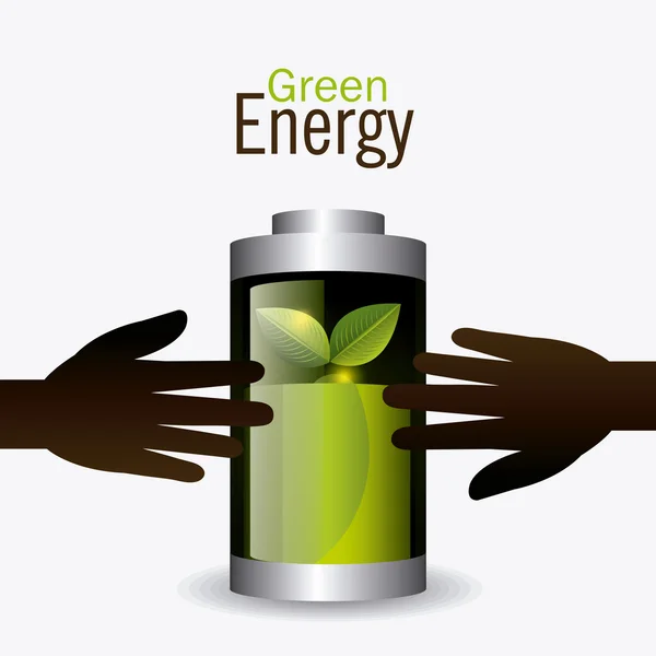 Progettazione di energia verde . — Vettoriale Stock