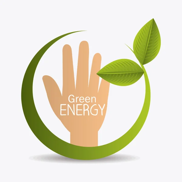 Σχεδιασμός πράσινη ενέργεια. — Διανυσματικό Αρχείο