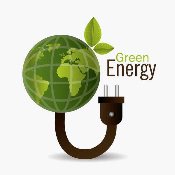 Green energy design. — Stock Vector