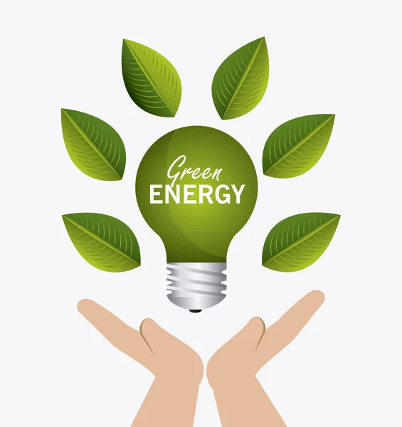 Groene energie ontwerp. — Stockvector