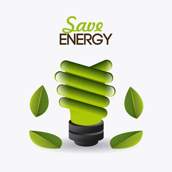 Design de energia verde . —  Vetores de Stock