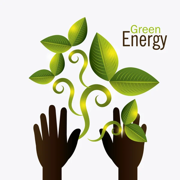 Дизайн зеленої енергії . — стоковий вектор