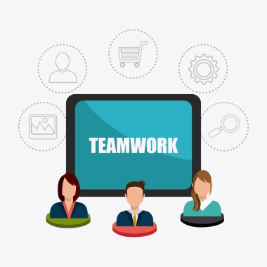 İş takım çalışması tasarım.