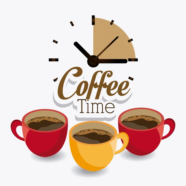 Coffee time design. — Stock Vector