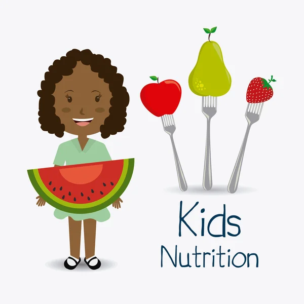 Diseño de nutrición para niños imágenes de stock de arte vectorial |  Depositphotos