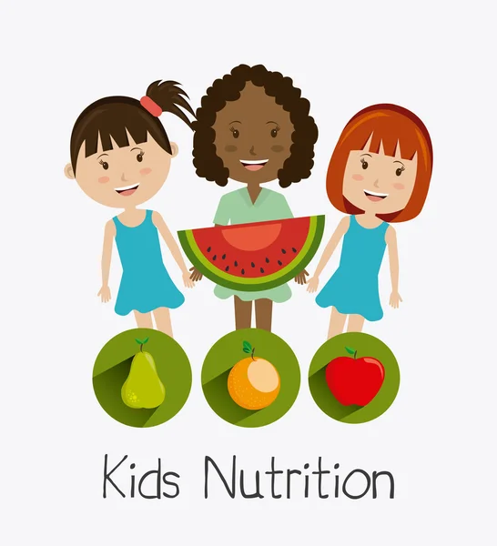 Kids food design. — Stock Vector