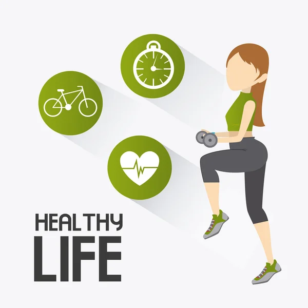 Здоровый образ жизни — стоковый вектор