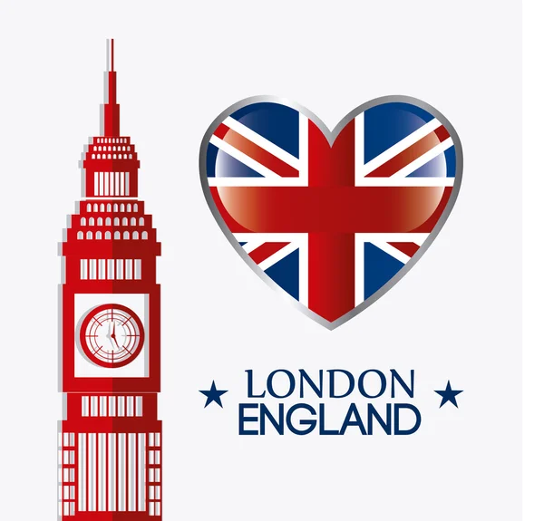 イギリス、ロンドンのデザイン. — ストックベクタ