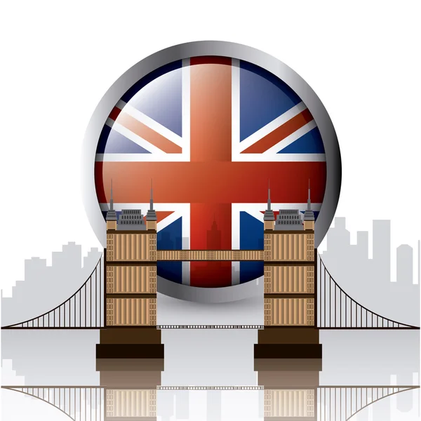 イギリス、ロンドンのデザイン. — ストックベクタ