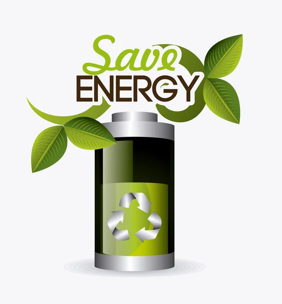 Zöld energia design. — Stock Vector