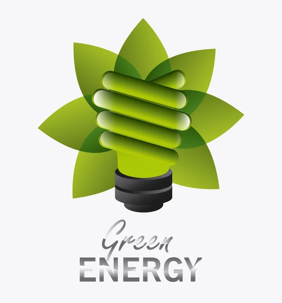 Projekt zielonej energii. — Wektor stockowy