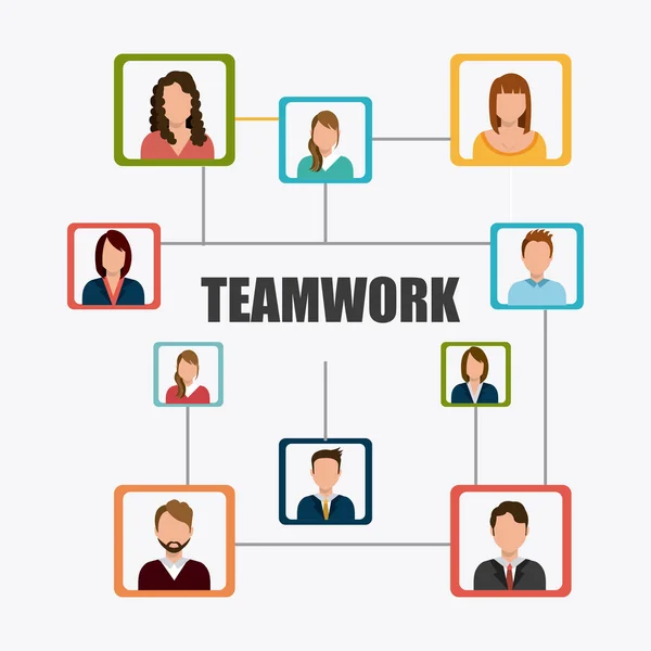 Business teamwork design. — Stock Vector