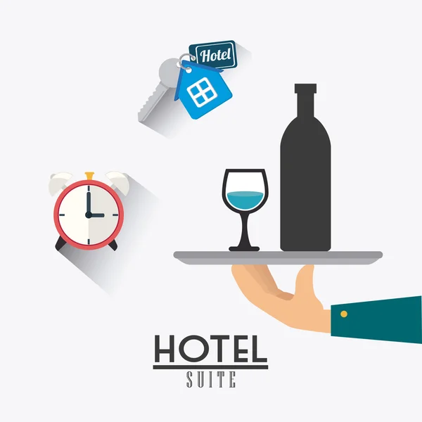 Hotell service design. — Stock vektor