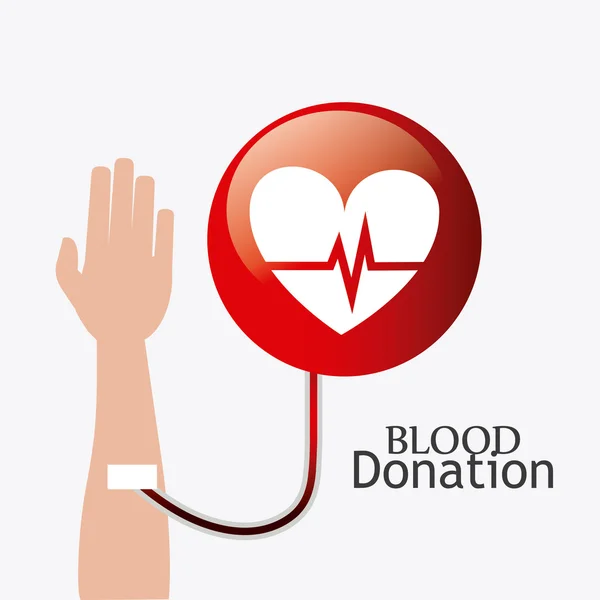 Blood donation design. — Stock Vector