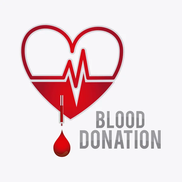 Blood donation design. — Stock Vector