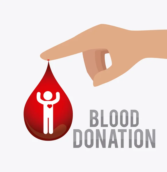 Blood donation design. — Stock Vector