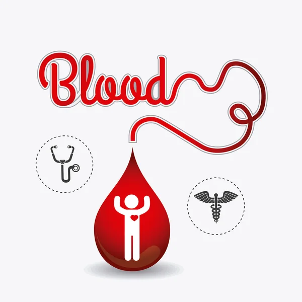 Blood donation design. — Stock Vector