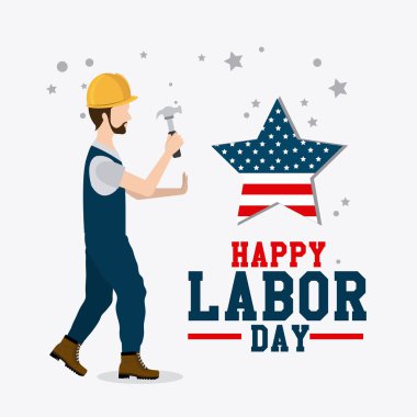 İşçi Bayramı kartları tasarımı.