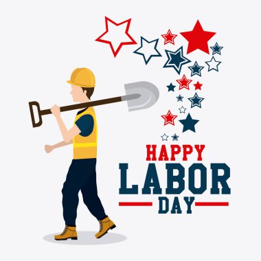 İşçi Bayramı kartları tasarımı.