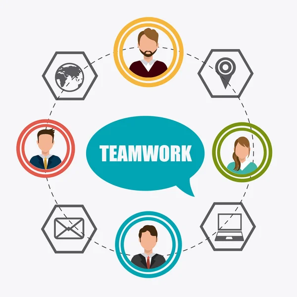 Teamwork design. — Stock Vector