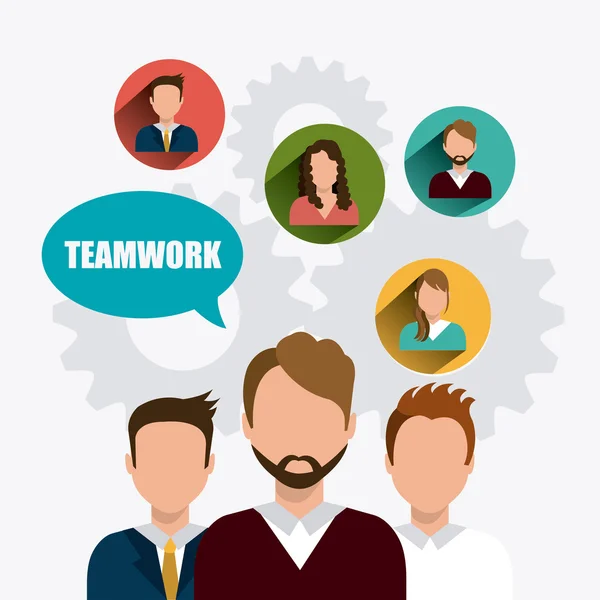 Teamwork design. — Stock Vector