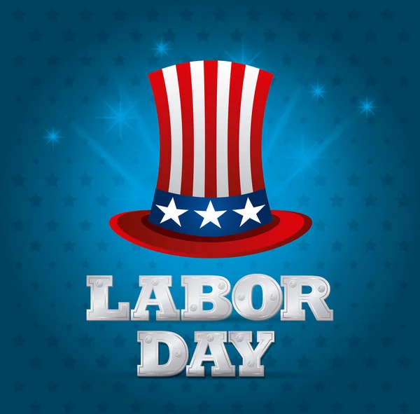 Labor day card design. — Stock Vector