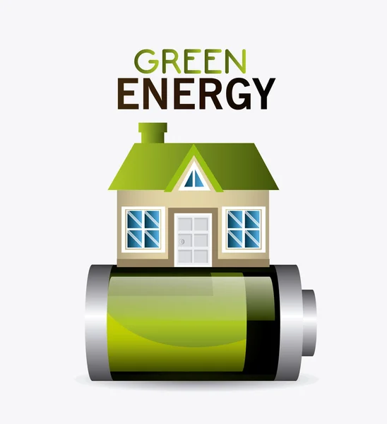 Yeşil enerji tasarımı. — Stok Vektör