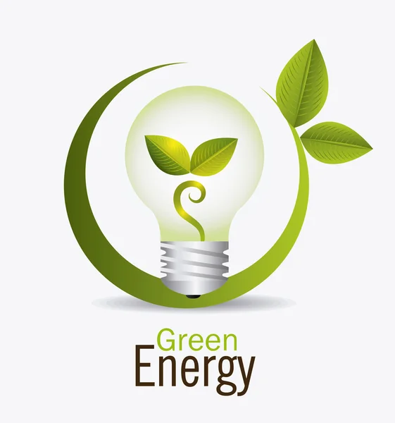 Design de energia verde . —  Vetores de Stock