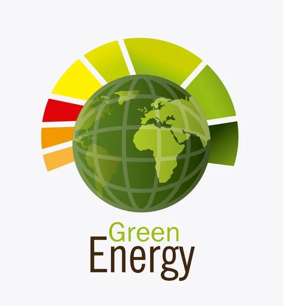 Green energy design. — Stock Vector