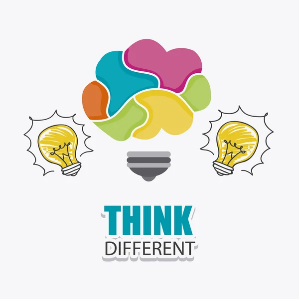 Think different design. — Stock Vector