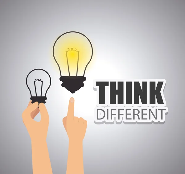 Think different design. — Stock Vector