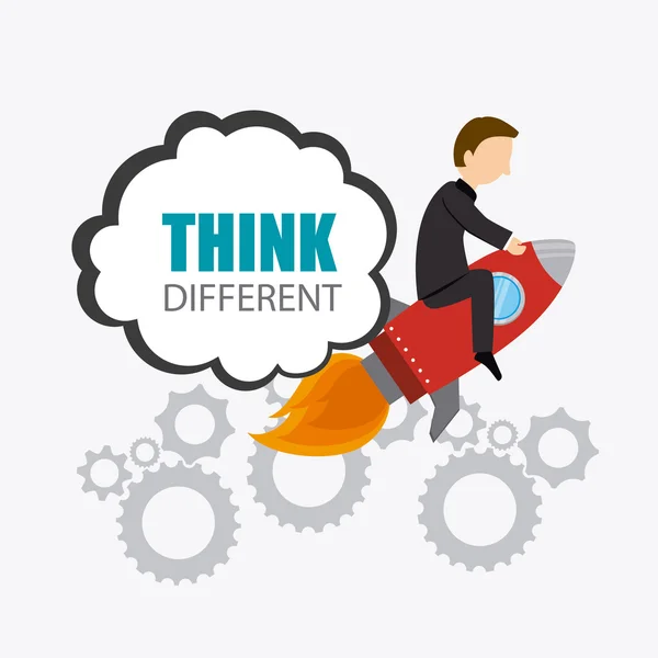 Think different design. — Stock Vector