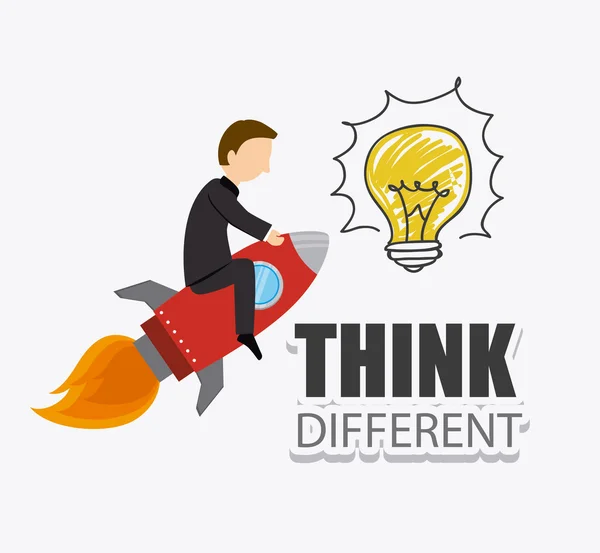 Think different design. — Stock Vector