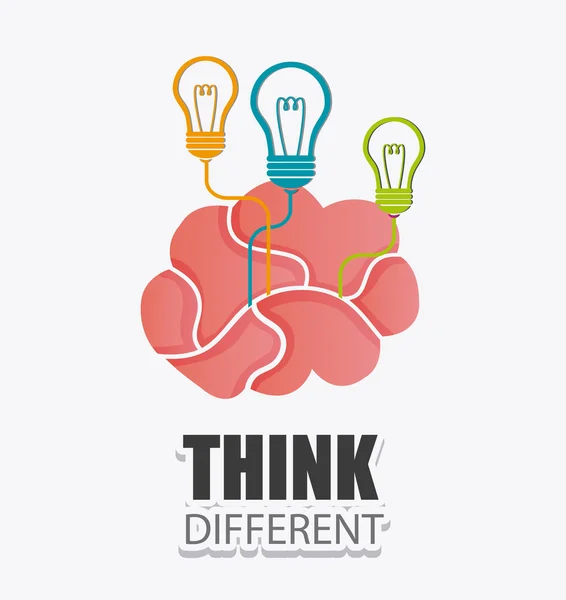 Think different design. — Stock Vector