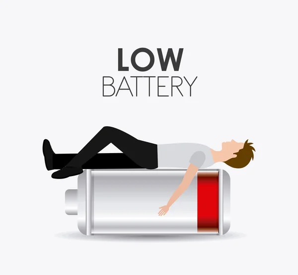 Batterij ontwerp. — Stockvector