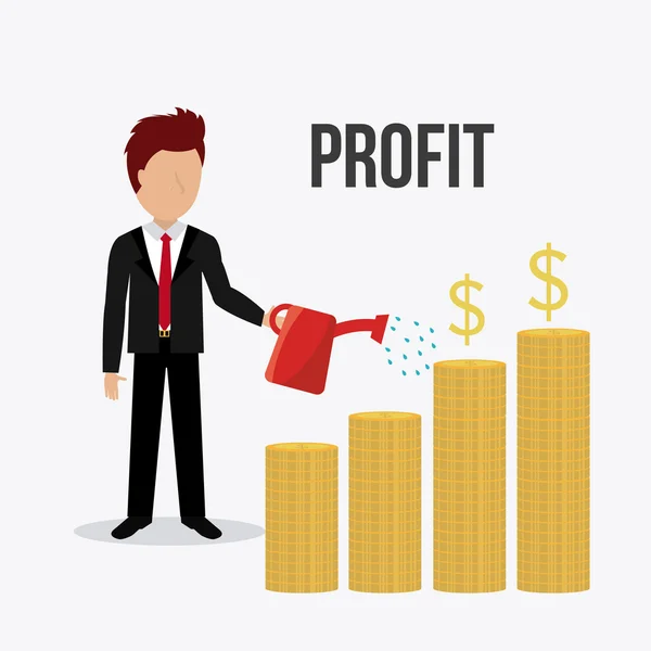 Profit-Business-Design. — Stockvektor