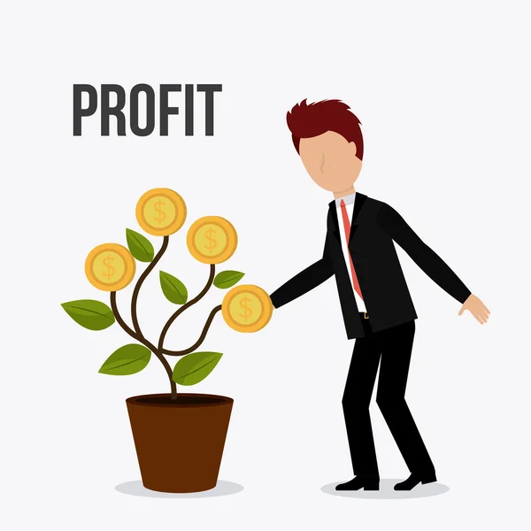 Profit-Business-Design. — Stockvektor