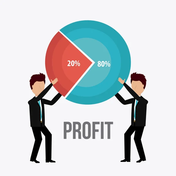 Profit business design. — Stock Vector