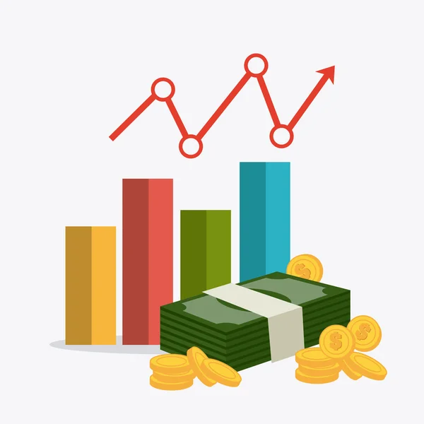 Design de negócios lucro . — Vetor de Stock