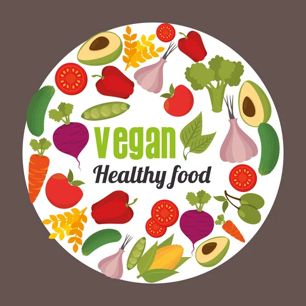 Healthy food design. — Stock Vector