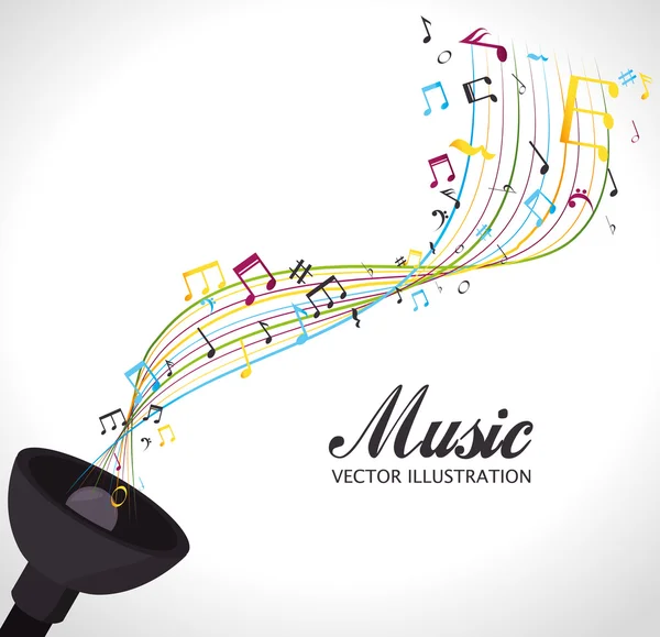 Diseño musical . — Vector de stock