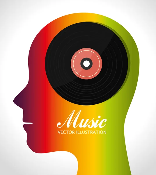 Diseño musical . — Vector de stock