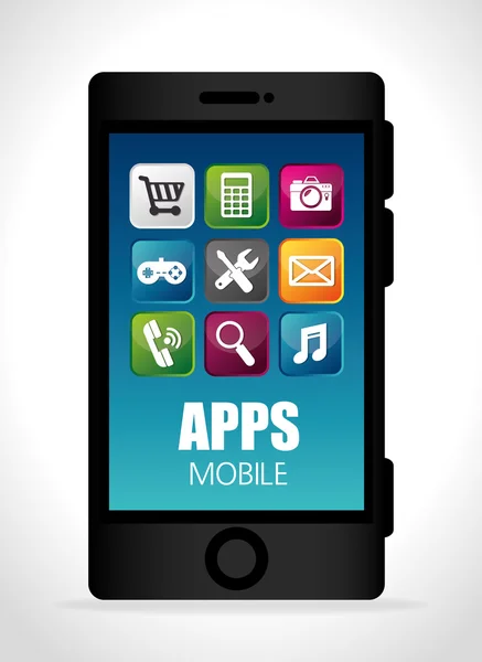 Mobiles App-Design. — Stockvektor
