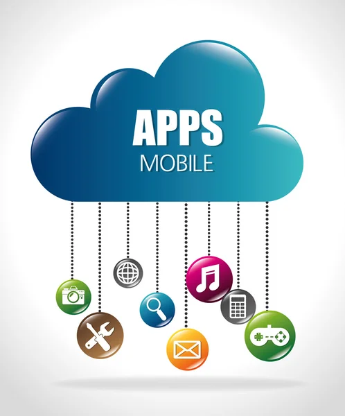 Conception d'applications mobiles . — Image vectorielle